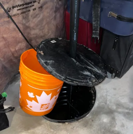 Sump pump installation in Chatham-Kent